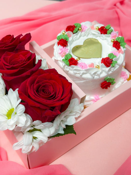 Cake & Flowers Box