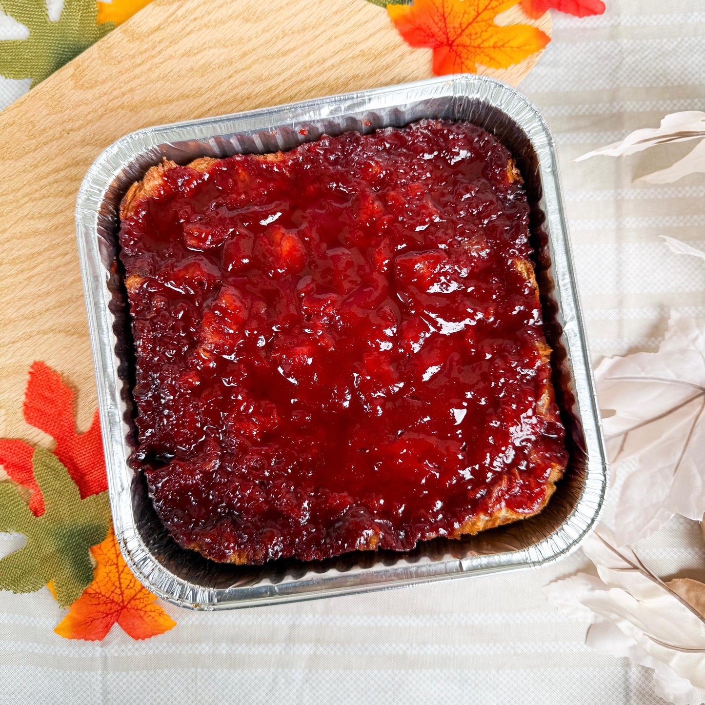 Budín de Croissant de Guayaba