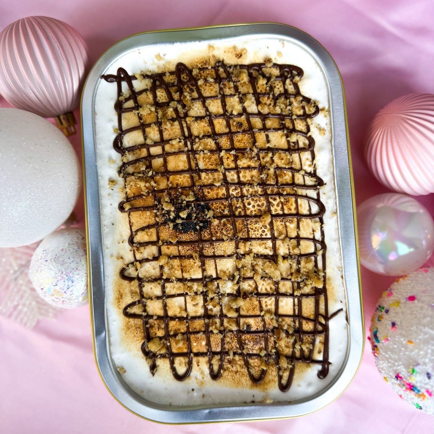 Bizcocho de S’mores Con Marshmallow y Nutella