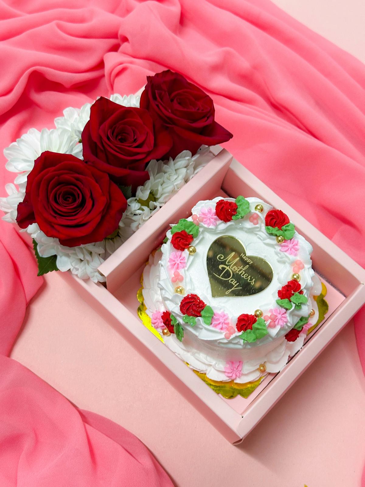 Cake & Flowers Box